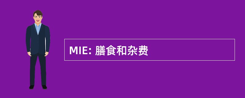 MIE: 膳食和杂费