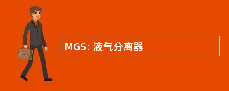 MGS: 液气分离器