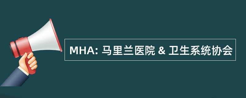 MHA: 马里兰医院 & 卫生系统协会