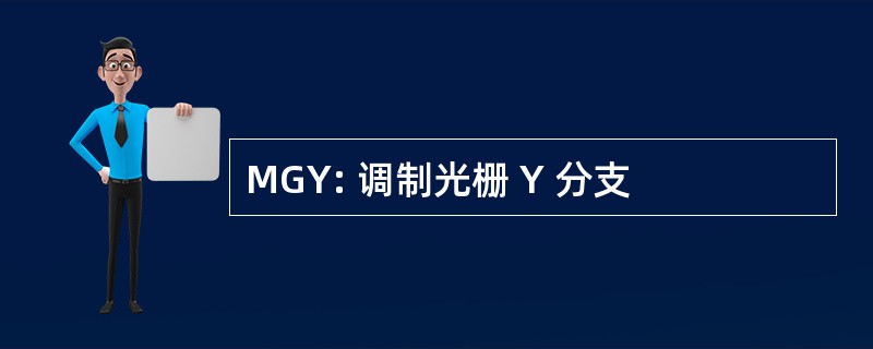 MGY: 调制光栅 Y 分支