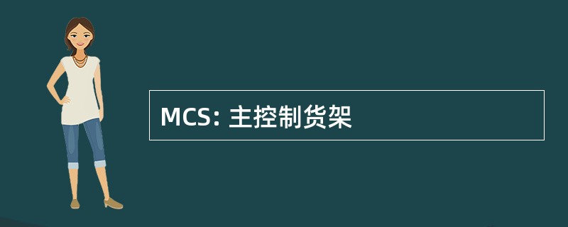 MCS: 主控制货架