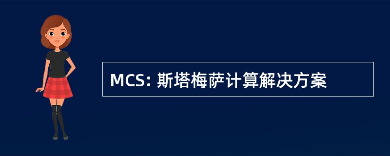 MCS: 斯塔梅萨计算解决方案