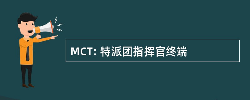 MCT: 特派团指挥官终端