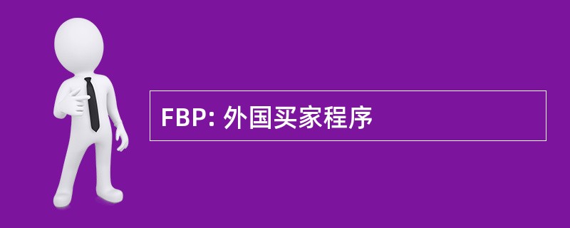 FBP: 外国买家程序