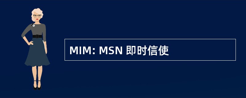 MIM: MSN 即时信使