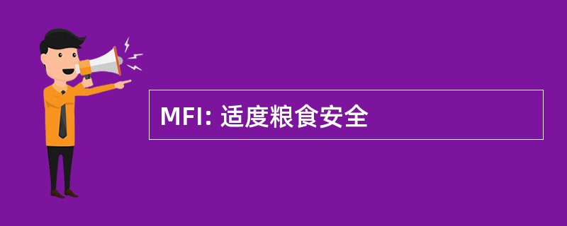 MFI: 适度粮食安全