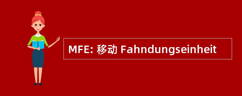 MFE: 移动 Fahndungseinheit