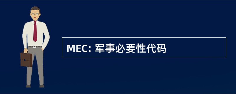 MEC: 军事必要性代码