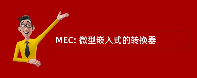 MEC: 微型嵌入式的转换器