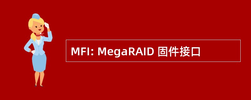 MFI: MegaRAID 固件接口