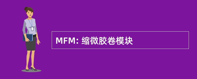 MFM: 缩微胶卷模块