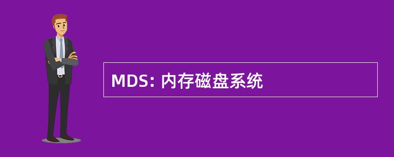 MDS: 内存磁盘系统