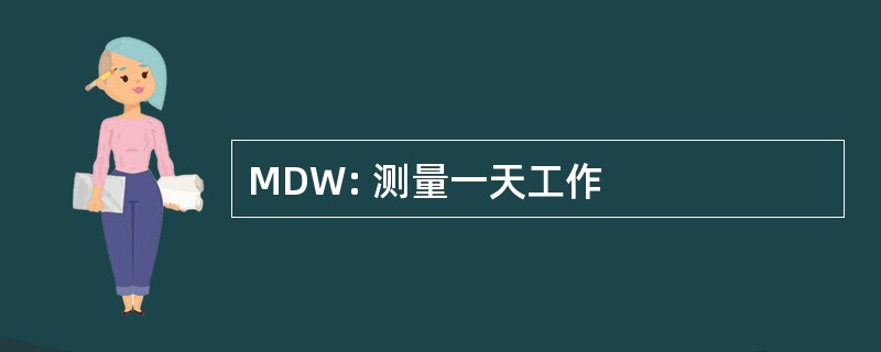 MDW: 测量一天工作