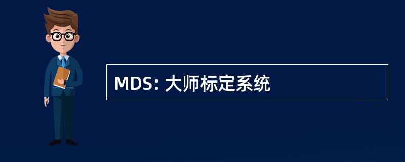 MDS: 大师标定系统