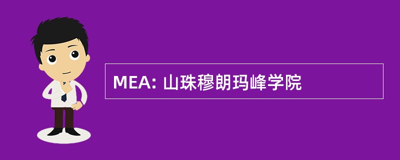 MEA: 山珠穆朗玛峰学院