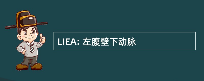 LIEA: 左腹壁下动脉