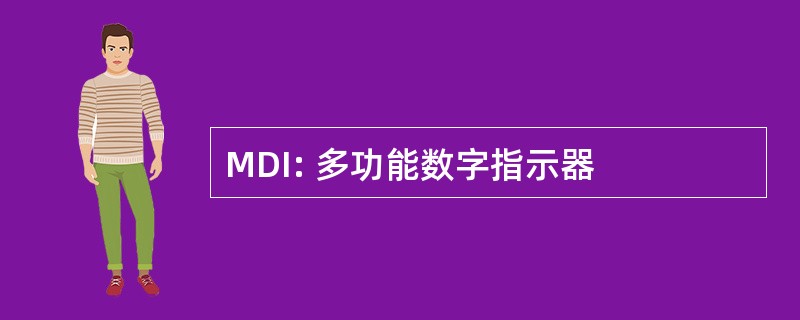 MDI: 多功能数字指示器