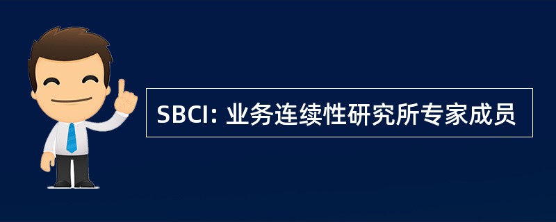 SBCI: 业务连续性研究所专家成员