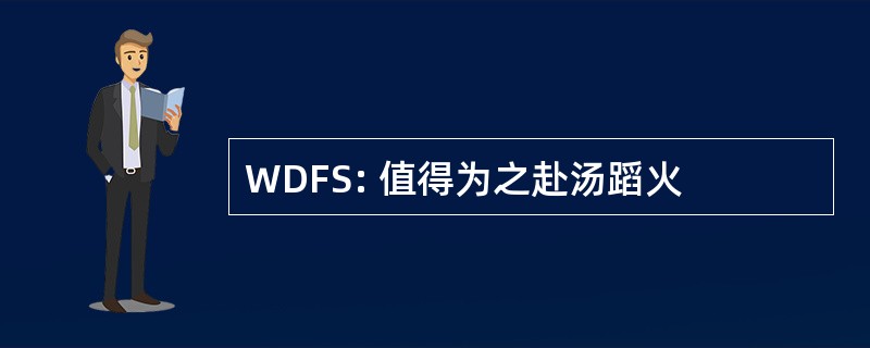 WDFS: 值得为之赴汤蹈火