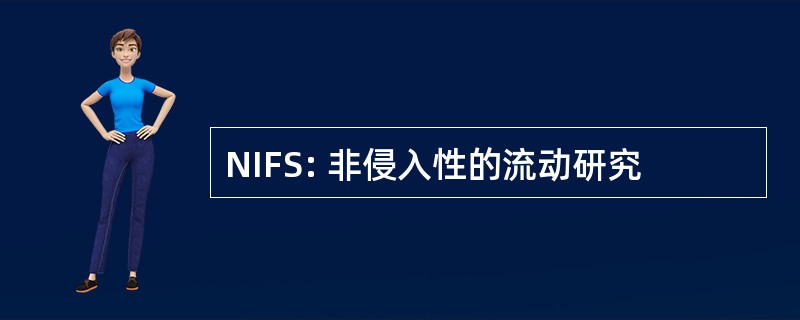 NIFS: 非侵入性的流动研究