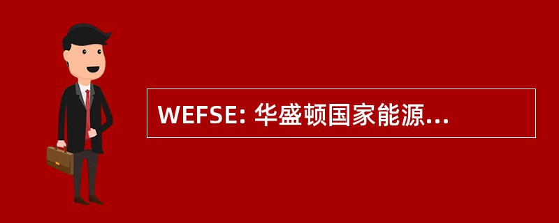 WEFSE: 华盛顿国家能源设施网站评价公司