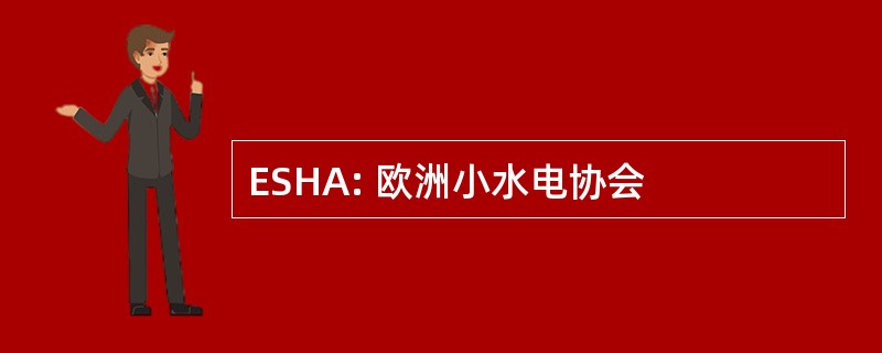 ESHA: 欧洲小水电协会