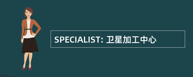 SPECIALIST: 卫星加工中心