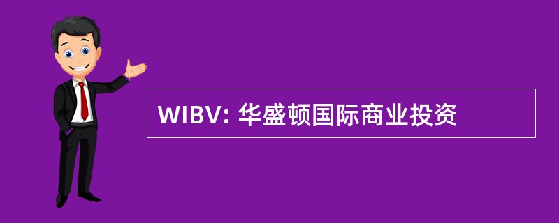 WIBV: 华盛顿国际商业投资