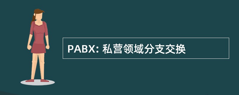 PABX: 私营领域分支交换