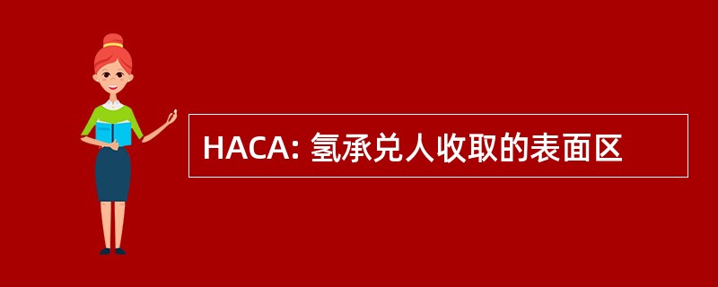 HACA: 氢承兑人收取的表面区