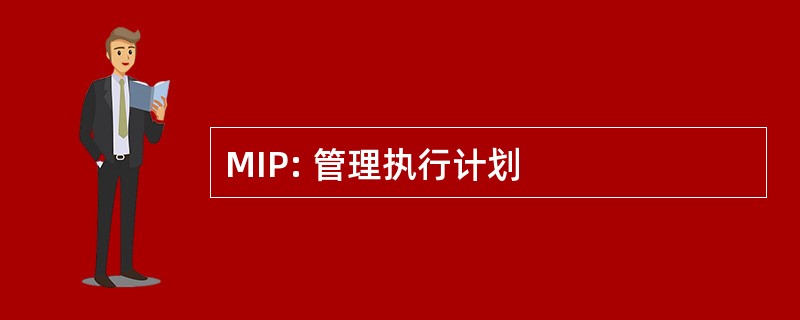 MIP: 管理执行计划