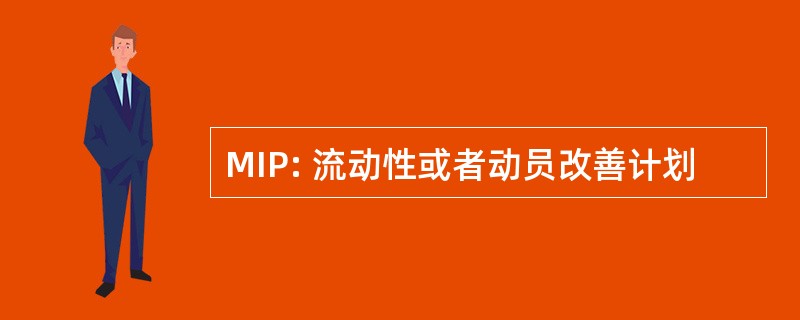 MIP: 流动性或者动员改善计划