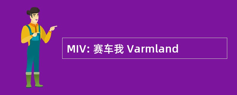 MIV: 赛车我 Varmland