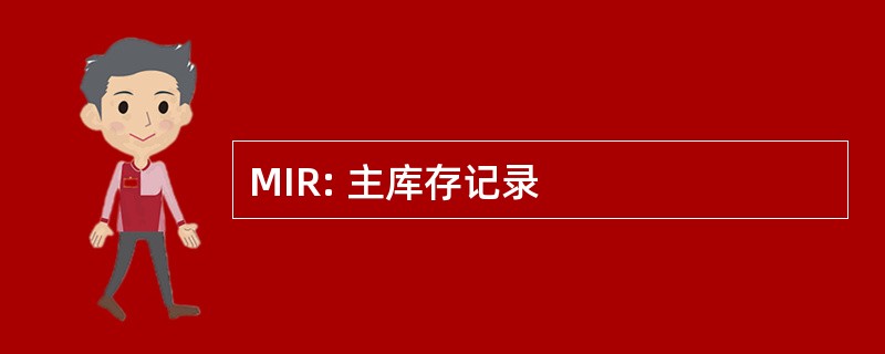 MIR: 主库存记录