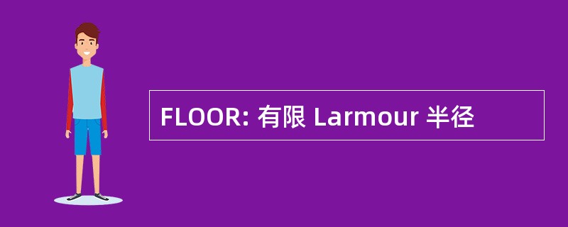 FLOOR: 有限 Larmour 半径