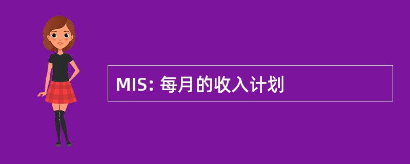 MIS: 每月的收入计划