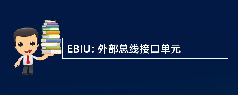 EBIU: 外部总线接口单元