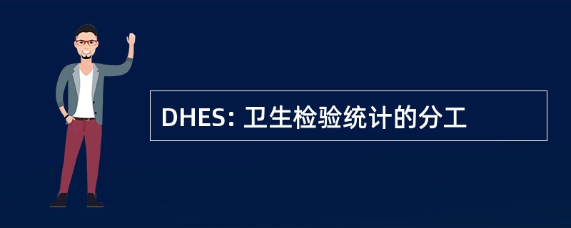 DHES: 卫生检验统计的分工