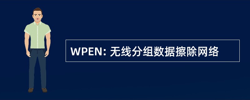 WPEN: 无线分组数据擦除网络