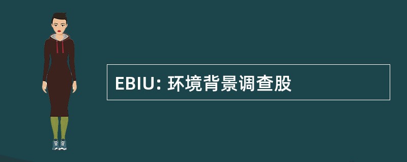 EBIU: 环境背景调查股