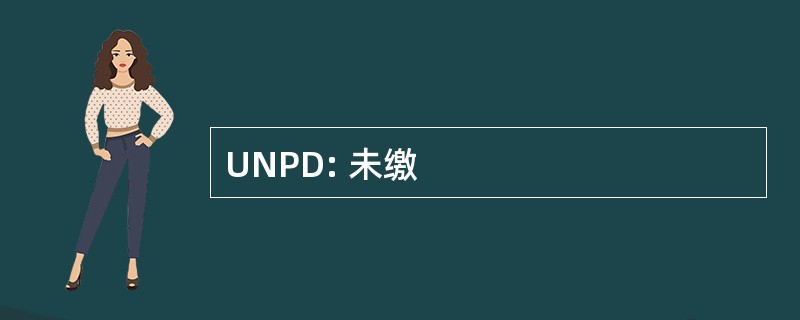 UNPD: 未缴