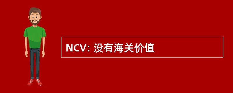 NCV: 没有海关价值