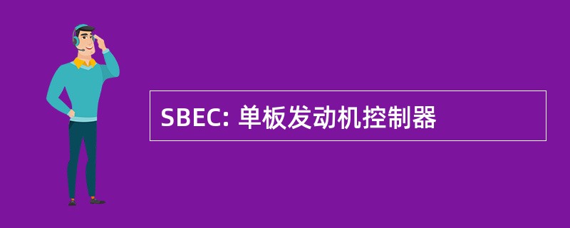 SBEC: 单板发动机控制器