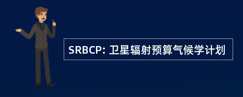 SRBCP: 卫星辐射预算气候学计划