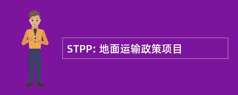 STPP: 地面运输政策项目