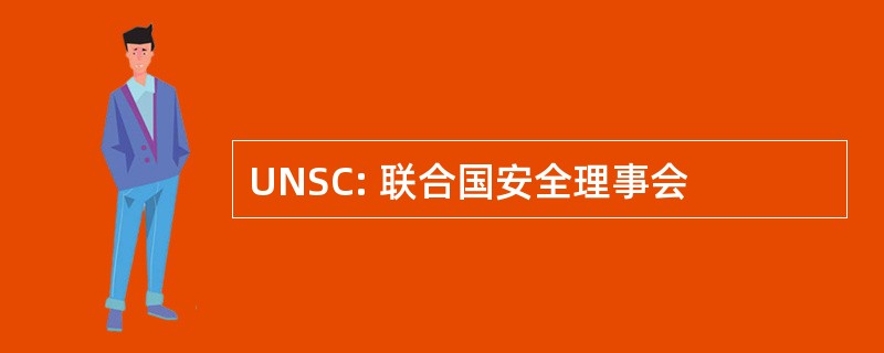 UNSC: 联合国安全理事会