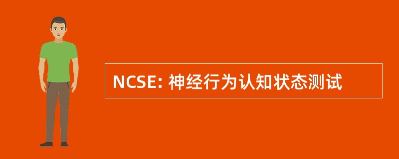 NCSE: 神经行为认知状态测试