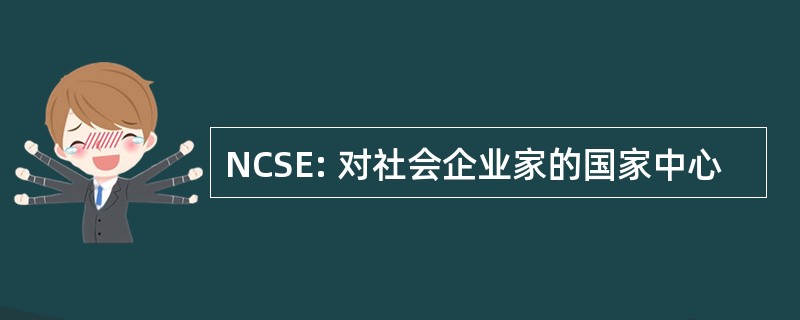 NCSE: 对社会企业家的国家中心