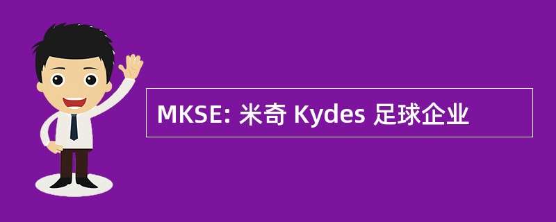 MKSE: 米奇 Kydes 足球企业