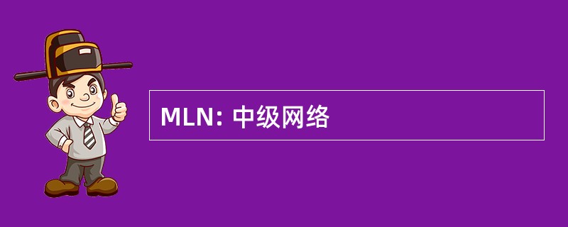 MLN: 中级网络